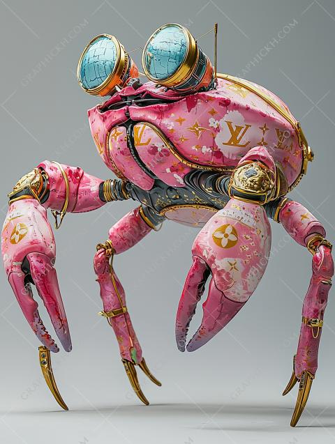 A walking robot crab